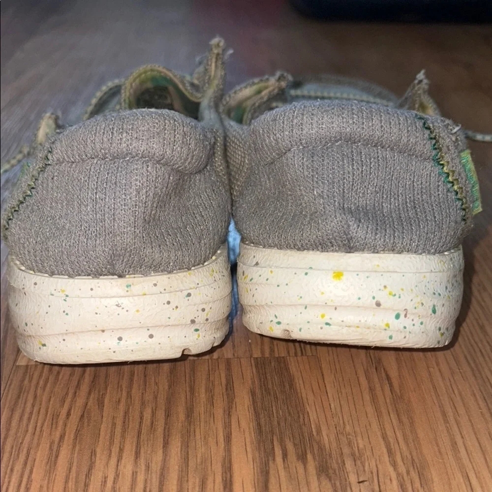 Hey Dude Gray Moccasin Shoes Casual Comfort